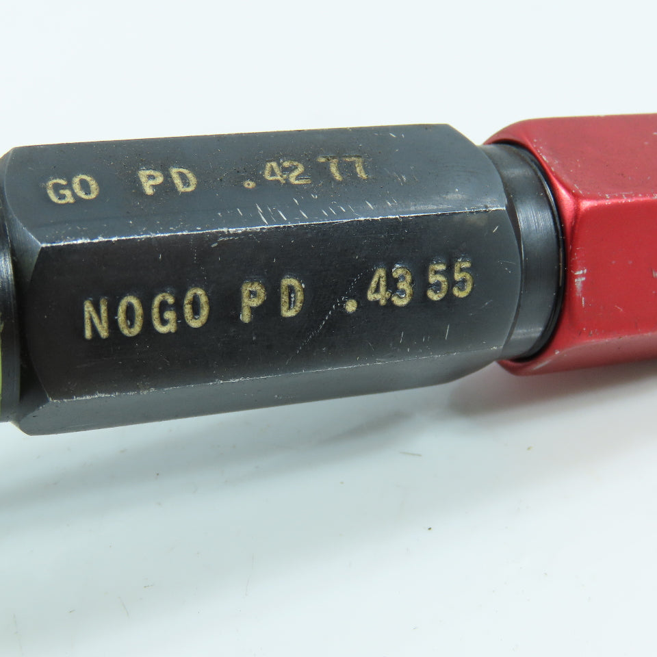Agmaco M12 x 1.75 6M Double End Thread Plug Gage Go PD .4277 No Go .4355