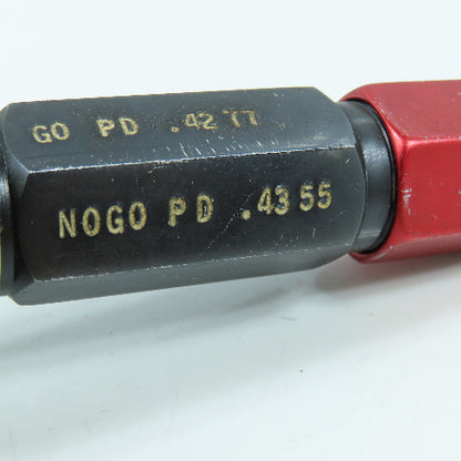 Agmaco M12 x 1.75 6M Double End Thread Plug Gage Go PD .4277 No Go .4355