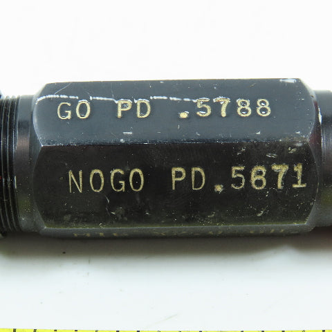 Agmaco M16 x 2.0 6H Double End Thread Plug Gage Go PD .5788 No Go PD .5671