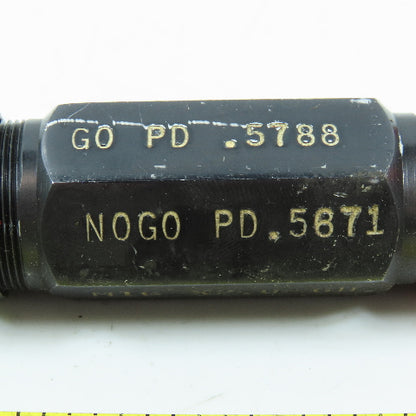 Agmaco M16 x 2.0 6H Double End Thread Plug Gage Go PD .5788 No Go PD .5671