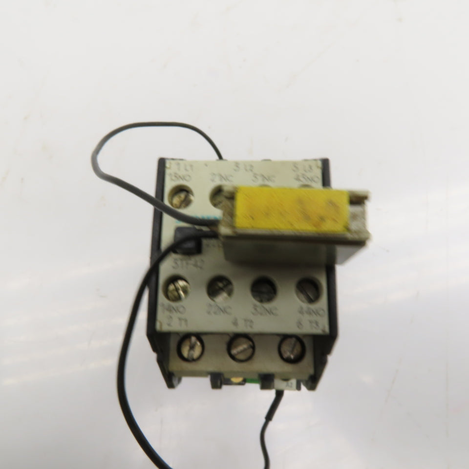 Siemens 3TF4222-0B Size 0 Contactor Starter Relay 600V 15Hp MAX 24VDC Coil