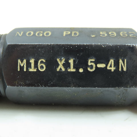 Agmaco M16 x 1.5 Double End Thread Plug Gage Go PD .5916 No Go PD .5962