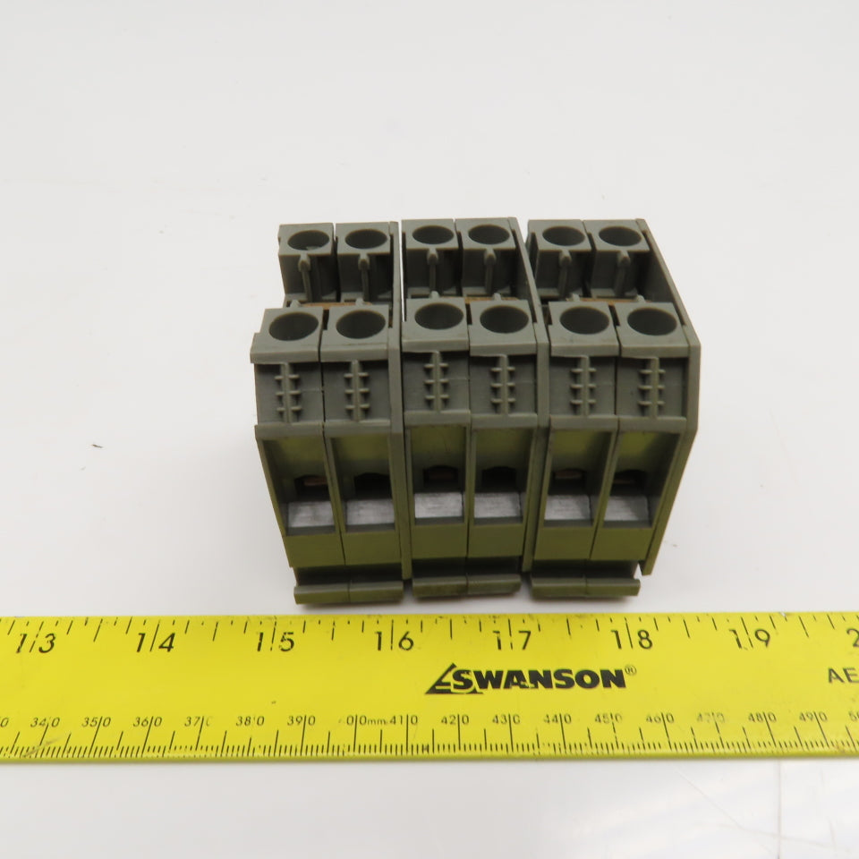 Wieland WK16/U 16mm Feed Thru Electrical Terminal Block Lot Of 6