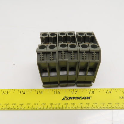 Wieland WK16/U 16mm Feed Thru Electrical Terminal Block Lot Of 6