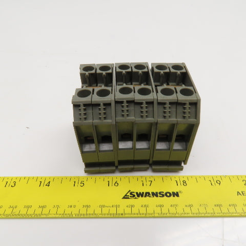 Wieland WK16/U 16mm Feed Thru Electrical Terminal Block Lot Of 6