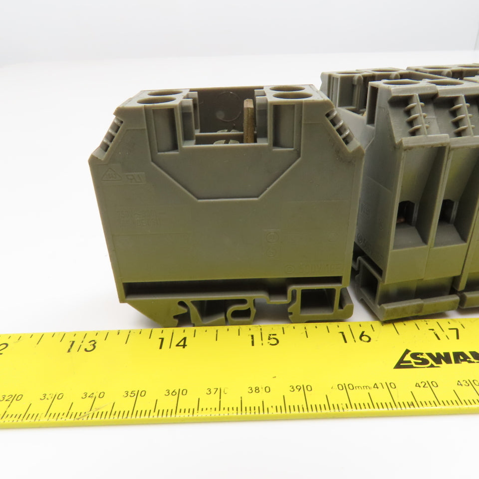 Wieland WK16/U 16mm Feed Thru Electrical Terminal Block Lot Of 6