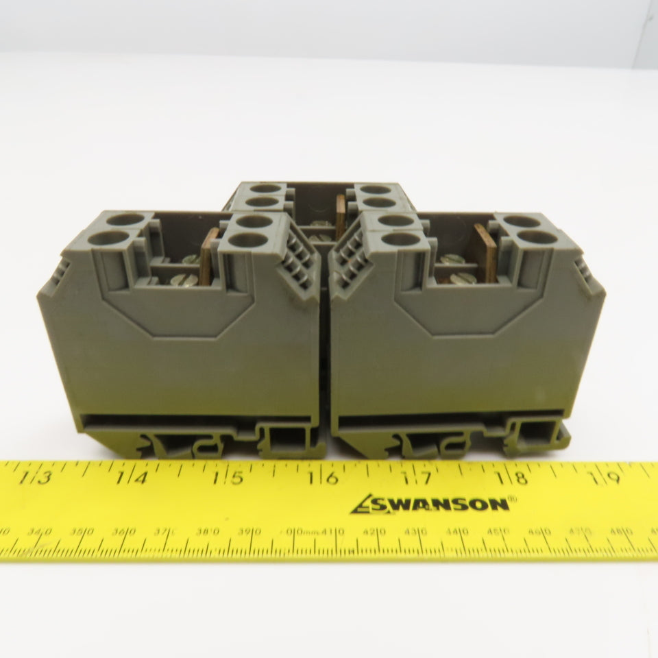 Wieland WK16/U 16mm Feed Thru Electrical Terminal Block Lot Of 6