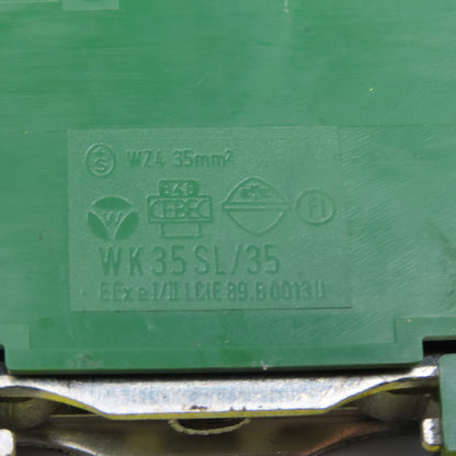 Wieland WK35SL/35 2-10 AWG Feed Thru Wire Terminal Grounding Block Lot Of 3