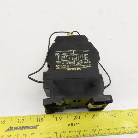 Siemens 3TF4222-0A Size 0 Contactor Starter Relay 600V 15Hp 110V Coil 2NO/2NC