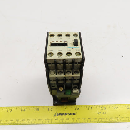 Siemens 3TF4122-0B Contactor Relay 600V 18A 2NO/2NC 10Hp MAX 24VDC Coil