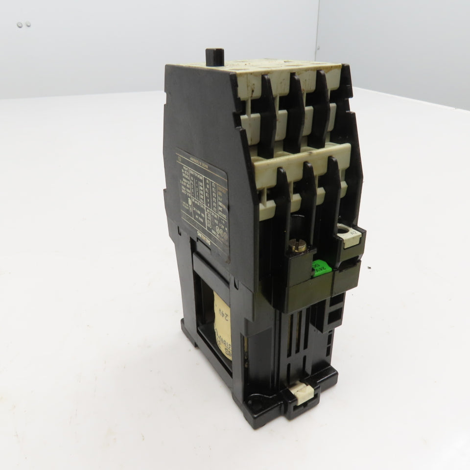 Siemens 3TF4122-0B Contactor Relay 600V 18A 2NO/2NC 10Hp MAX 24VDC Coil
