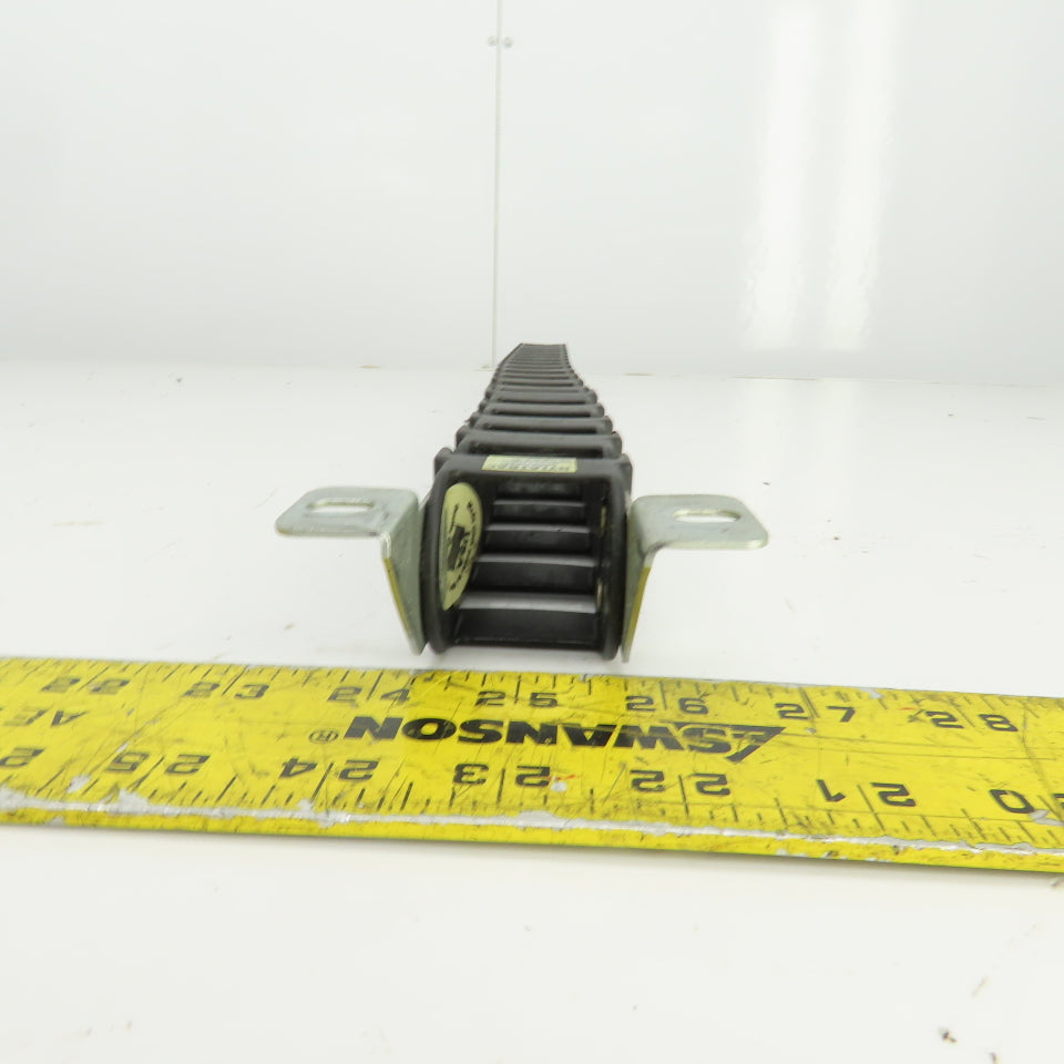Nylatrac Gortrac 30" OAL Cable Carrier Energy Chain 1-1/4"x1-1/4" ID W/Connector
