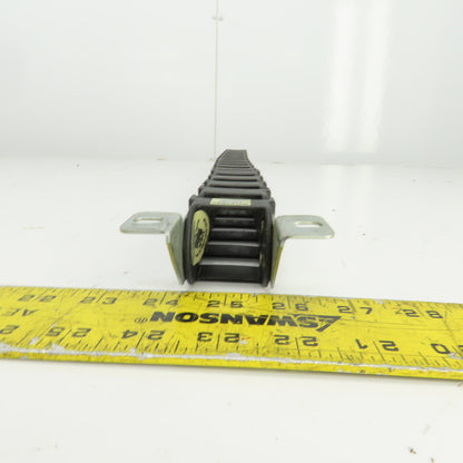 Nylatrac Gortrac 30" OAL Cable Carrier Energy Chain 1-1/4"x1-1/4" ID W/Connector