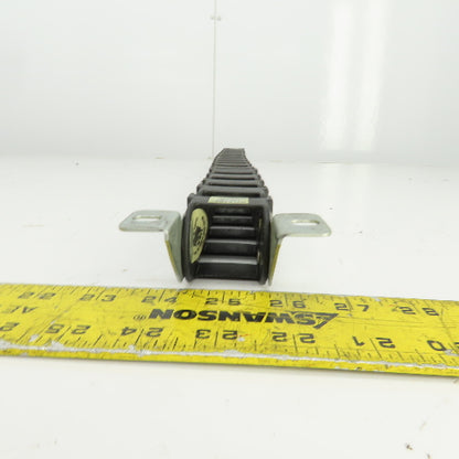 Nylatrac Gortrac 30" OAL Cable Carrier Energy Chain 1-1/4"x1-1/4" ID W/Connector