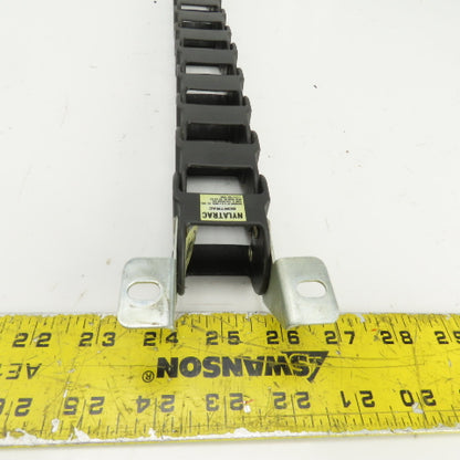 Nylatrac Gortrac 30" OAL Cable Carrier Energy Chain 1-1/4"x1-1/4" ID W/Connector