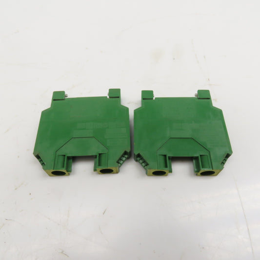 Wieland WK16 SL/35 750VAC 4-14AWG Din Mount Feed Thru Grounding Terminal Lot/ 2
