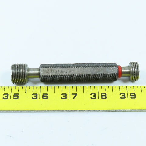 M18 x 1.5 6H Double End Thread Plug Gage Go No Go