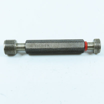 M18 x 1.5 6H Double End Thread Plug Gage Go No Go