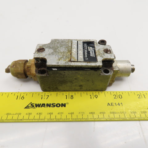 Kissling G70-2N05M Spring Return Limit Switch Plunger