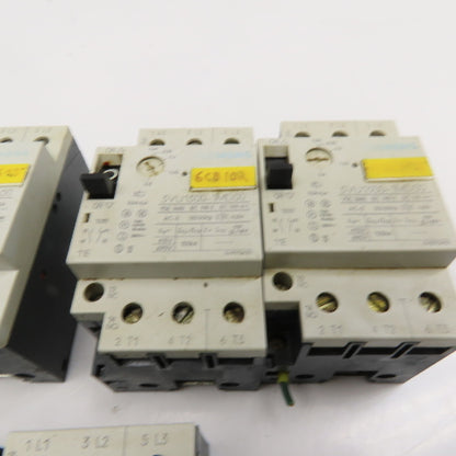 Siemens 3VU1300 600V 3 Pole 1NO+1NC Manual Starter Overload Trip Select Lot Of 6