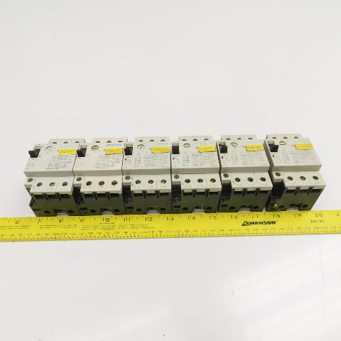 Siemens 3VU1300 600V 3 Pole 1NO+1NC Manual Starter Overload Trip Select Lot Of 6