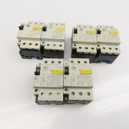 Siemens 3VU1300 600V 3 Pole 1NO+1NC Manual Starter Overload Trip Select Lot Of 6
