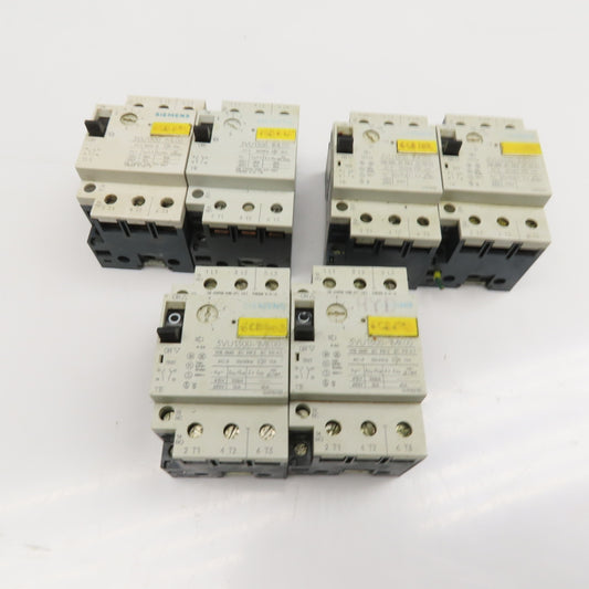 Siemens 3VU1300 600V 3 Pole 1NO+1NC Manual Starter Overload Trip Select Lot Of 6
