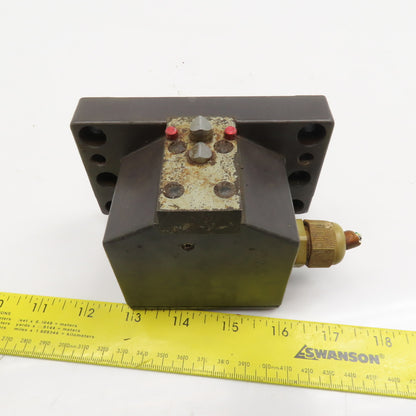 Kissling 65.B12.702D 2 Position Chisel Tip Plunger Limit Switch