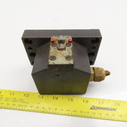 Kissling 65.B12.702D 2 Position Chisel Tip Plunger Limit Switch