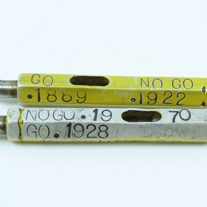 12-24 NC-2 & 12-28 UNF-2B Double End Thread Plug Gage Go No Go Lot of 2