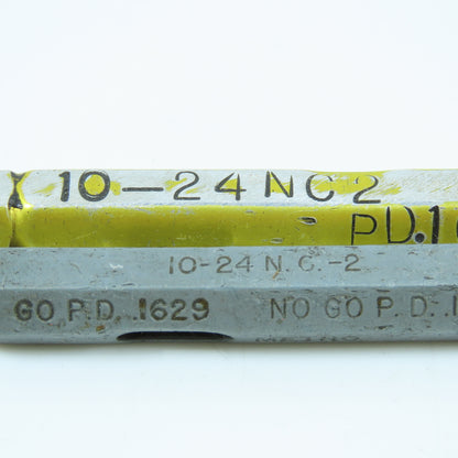 10-24 NC-2 Thread Plug Gage Go .1629 No Go.1662 Lot of 2