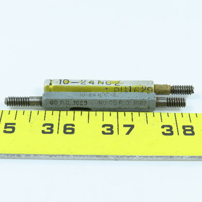 10-24 NC-2 Thread Plug Gage Go .1629 No Go.1662 Lot of 2