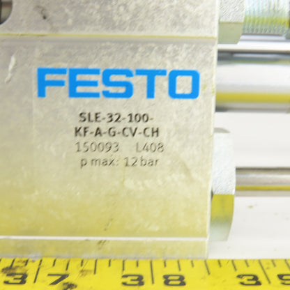 Festo  SLE-32-100-KF-A-G-CV-CH Linear Drive Slide Actuator Guide Parts/Repair