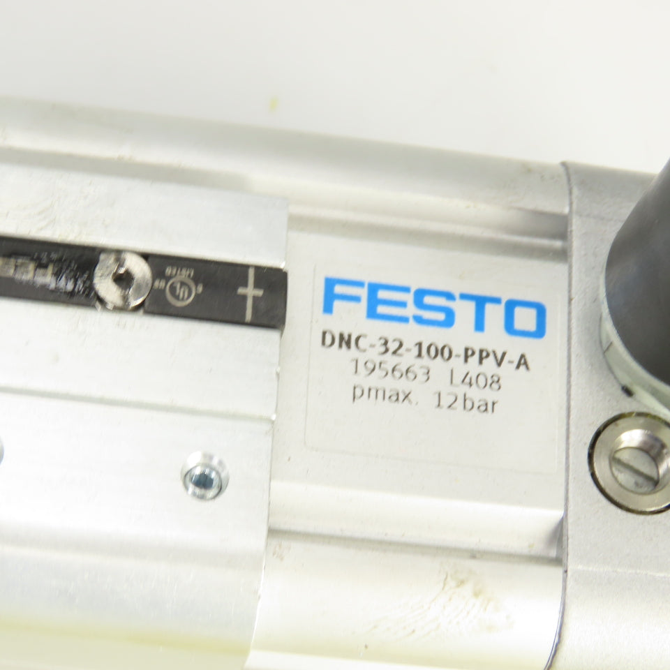 Festo DNC-32-100-PPV-A Double Acting Pneumatic Cylinder 100mm Stroke 32mm Bore