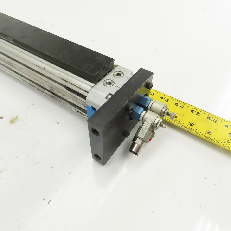 Festo Pneumatic Linear Slide Drive Actuator 17" Travel 39" OAL