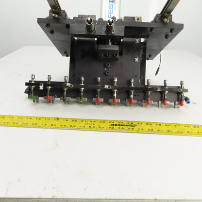 Festo ADVU-40-80-A-PA 10 Station Vacuum Pick And Place Arm Fixture