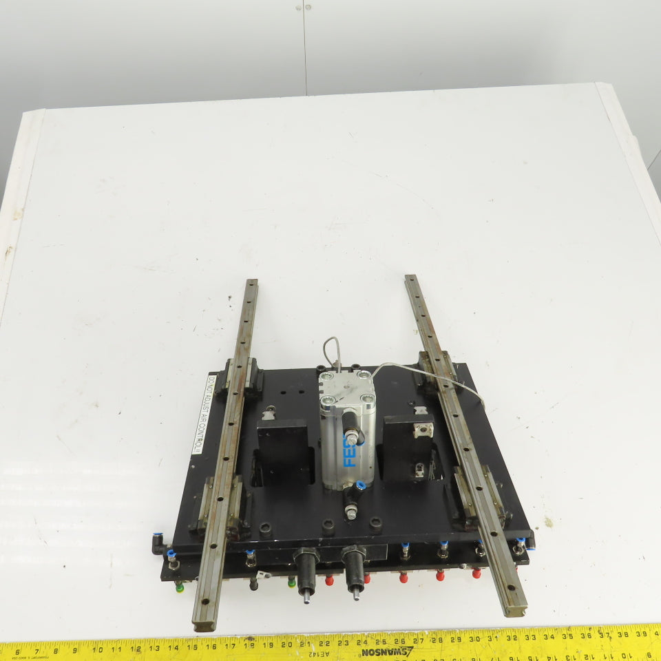 Festo ADVU-40-80-A-PA 10 Station Vacuum Pick And Place Arm Fixture