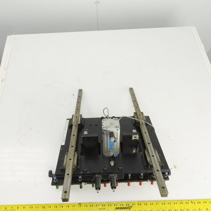 Festo ADVU-40-80-A-PA 10 Station Vacuum Pick And Place Arm Fixture