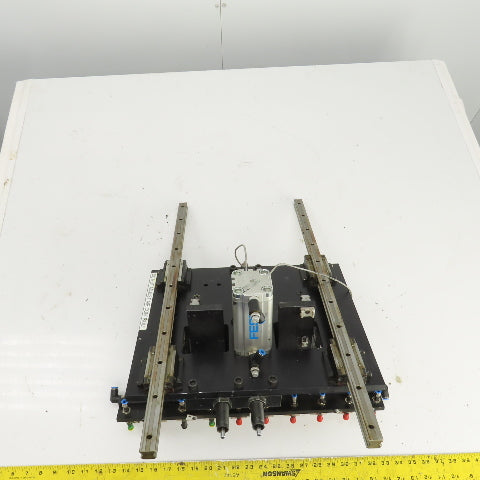 Festo ADVU-40-80-A-PA 10 Station Vacuum Pick And Place Arm Fixture