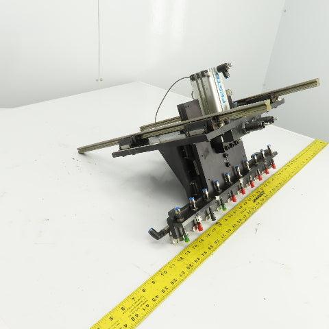 Festo ADVU-40-80-A-PA 10 Station Vacuum Pick And Place Arm Fixture
