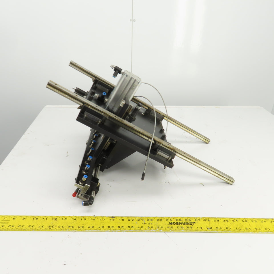 Festo ADVU-40-80-A-PA 10 Station Vacuum Pick And Place Arm Fixture