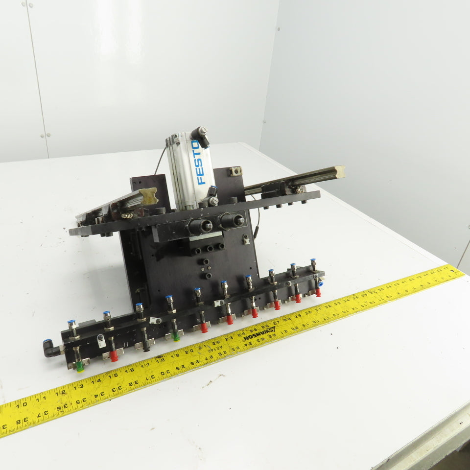 Festo ADVU-40-80-A-PA 10 Station Vacuum Pick And Place Arm Fixture