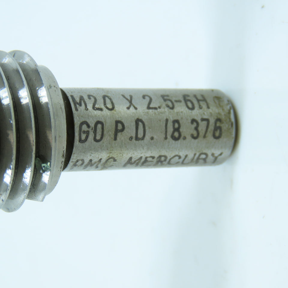 Mercury M20 x 2.0 6H Thread Plug Gage Go Only PD 18.376