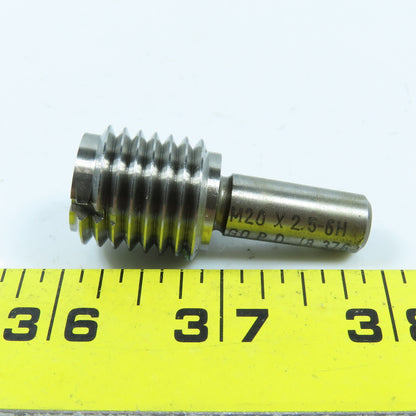 Mercury M20 x 2.0 6H Thread Plug Gage Go Only PD 18.376