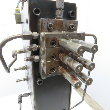 Hydraulic Twin Post Clamping Fixture 2-1/2" Stroke 6" Between Post