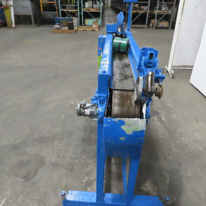 4" Wide 72" Center Drive Slide Bed Conveyor 115/220 Single Phase 0-135FPM