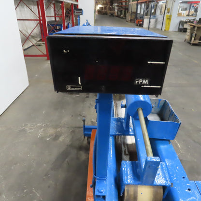 4" Wide 72" Center Drive Slide Bed Conveyor 115/220 Single Phase 0-135FPM