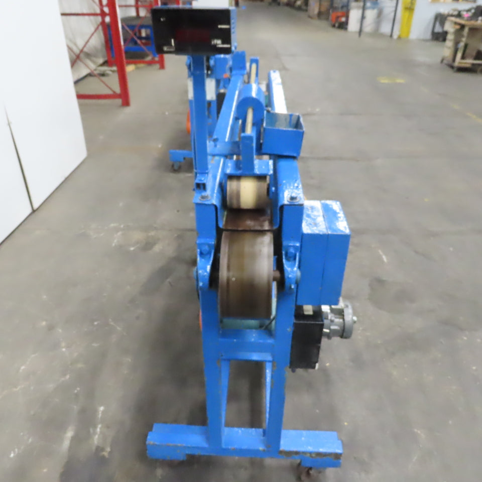 4" Wide 72" Center Drive Slide Bed Conveyor 115/220 Single Phase 0-135FPM