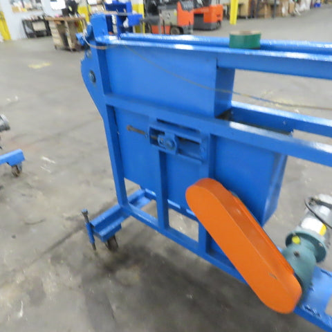 4" Wide 72" Center Drive Slide Bed Conveyor 115/220 Single Phase 0-135FPM