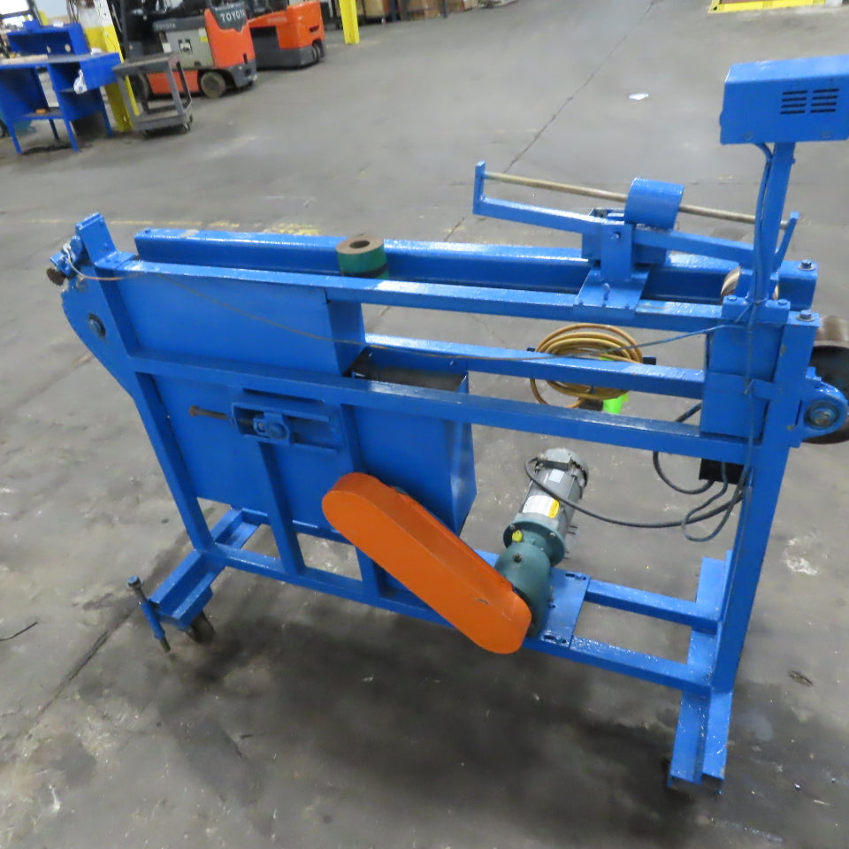 4" Wide 72" Center Drive Slide Bed Conveyor 115/220 Single Phase 0-135FPM